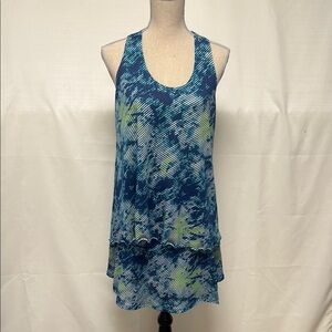 Ty 2 piece set, Blue and Green Patterned